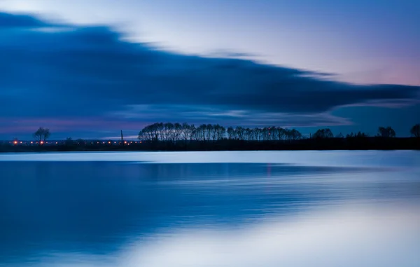 Noche en el lago — Foto de Stock