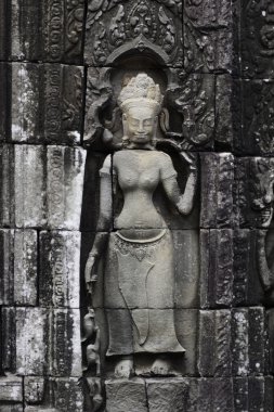 angkor wat antik taş heykel. Kamboçya.