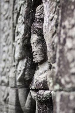 angkor wat antik taş heykel. Kamboçya.