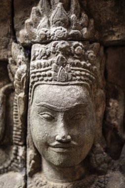 angkor wat antik taş heykel. Kamboçya.