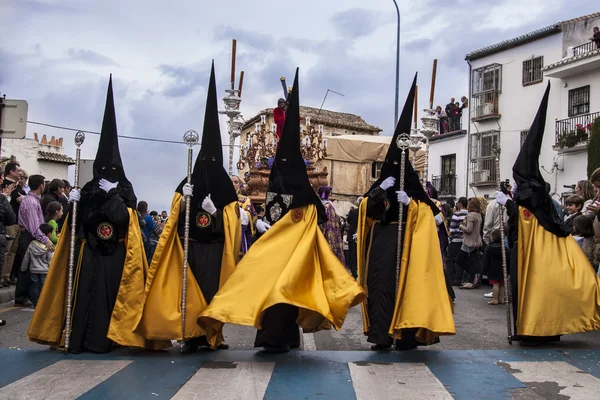 The extraordinarily Christian procession of the Holy Week. — Stock Photo, Image