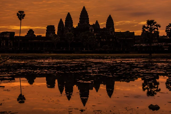 Angkor wat, siem συγκεντρώνει, Καμπότζη, Ασία — Φωτογραφία Αρχείου