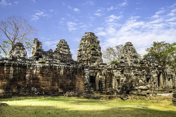 바이욘 사원, 앙코르 와트, 캄보디아, 동남 아시아. — 스톡 사진
