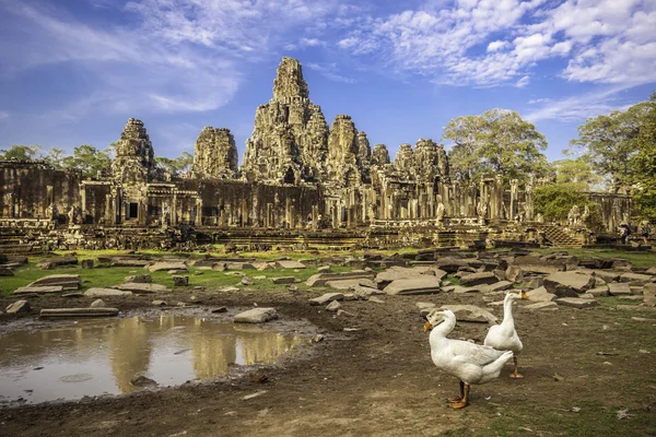 Bayon temple, Angkor Wat, Cambodia, South East Asia. — Stock Photo, Image