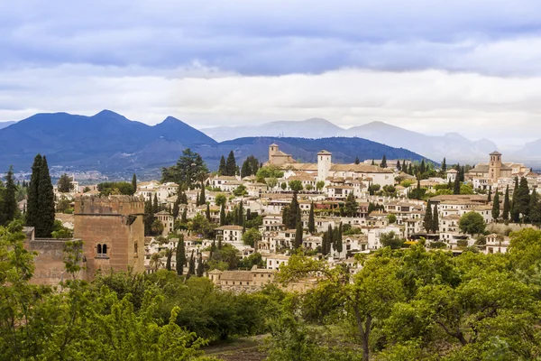 Pemandangan panorama Granada, Andalusia, Spanyol — Stok Foto