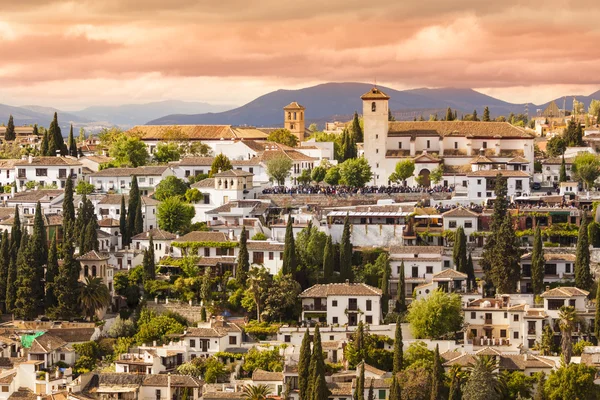 Πανοραμική θέα της Γρανάδα, Ανδαλουσία, Ισπανία — Φωτογραφία Αρχείου