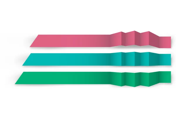 Rubans vectoriels multicolores — Image vectorielle