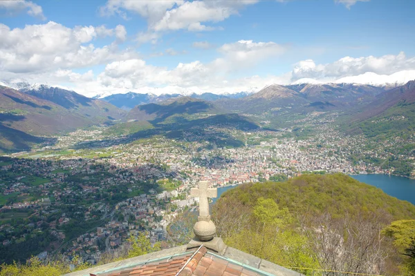 Stock image Lugano - view from Monte San Salvatore