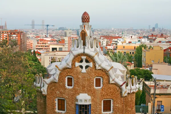 Park Guell i Barcelona, Spanien. — Stockfoto