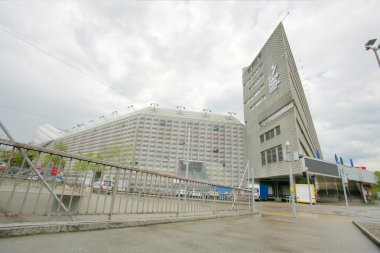 Outside stunning view of St. Jakob-Park Stadium where the best f clipart