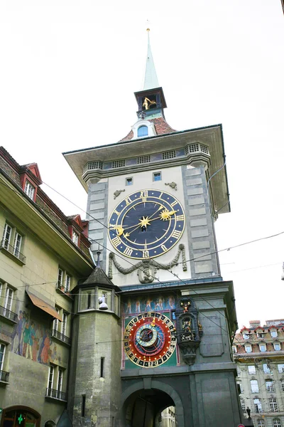 Relógio zodiacal Zytglogge famoso em Berna, Suíça — Fotografia de Stock