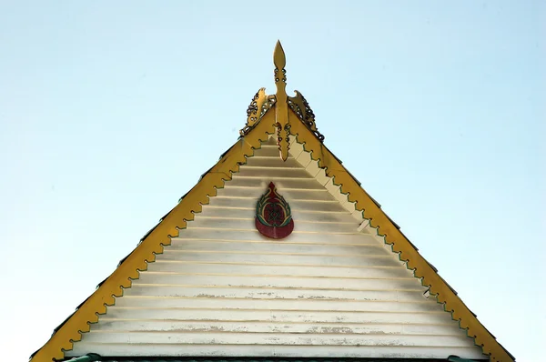Ornament op het dak traditionele huis van Indonesië — Stockfoto