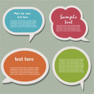 Speech bubbles clipart