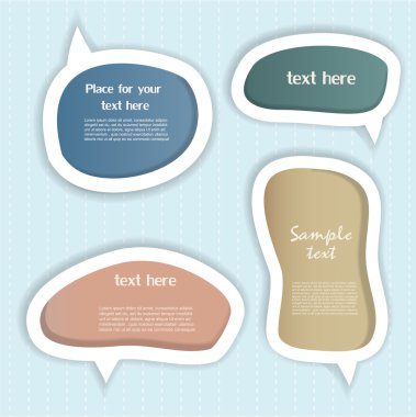 Speech bubbles clipart