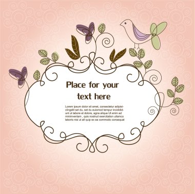 Floral frame clipart