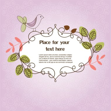 Floral frame clipart