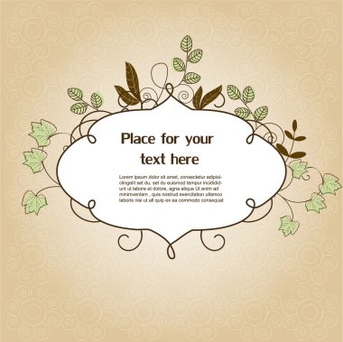 Floral frame clipart