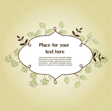 Floral frame clipart