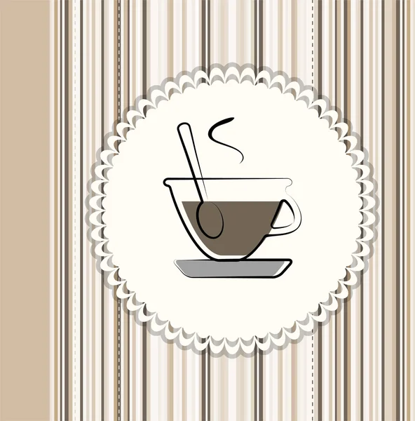 Tarjeta de menú de café — Vector de stock