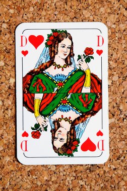 Queen playing card clipart