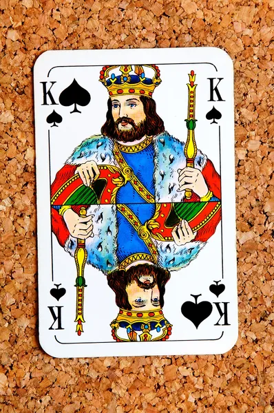 Spielkarten-König — Stockfoto