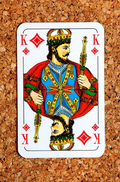 Spielkarten-König — Stockfoto