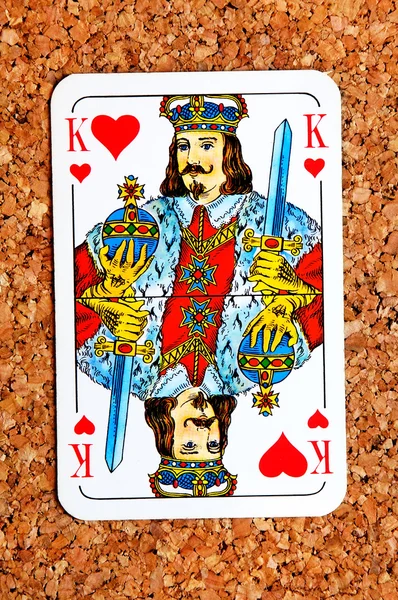 Play Card King Стоковое Изображение