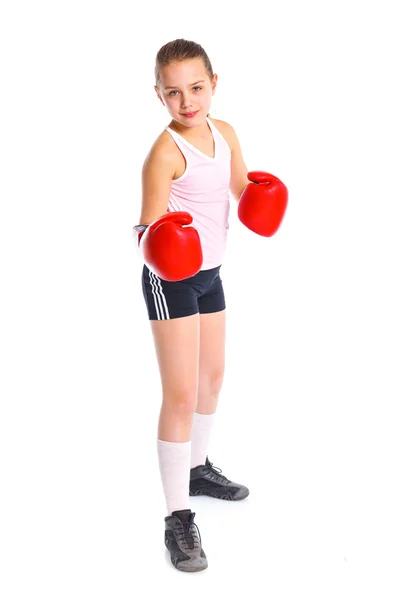 Güzel boxer-fitness kız — Stok fotoğraf