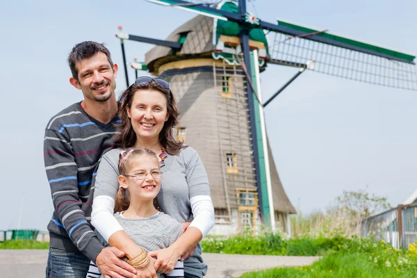 네덜란드에 있는 가족 — 스톡 사진