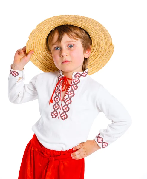 Mały chłopiec w ukraińskim stroju Narodowego — Zdjęcie stockowe