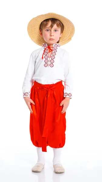 Kleine jongen in Oekraïense nationale kostuum — Stockfoto