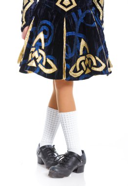 Pair of irish dancing shoes clipart