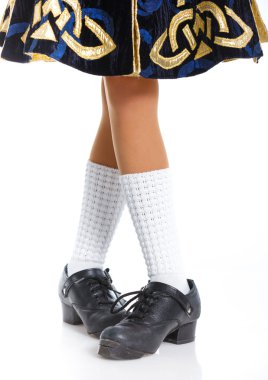 Pair of irish dancing shoes clipart