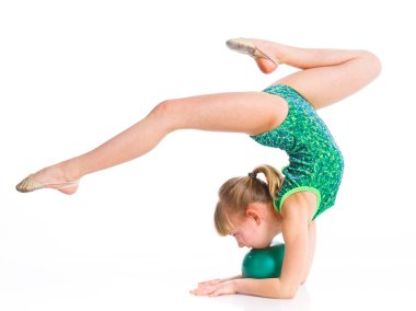 Little gymnast clipart