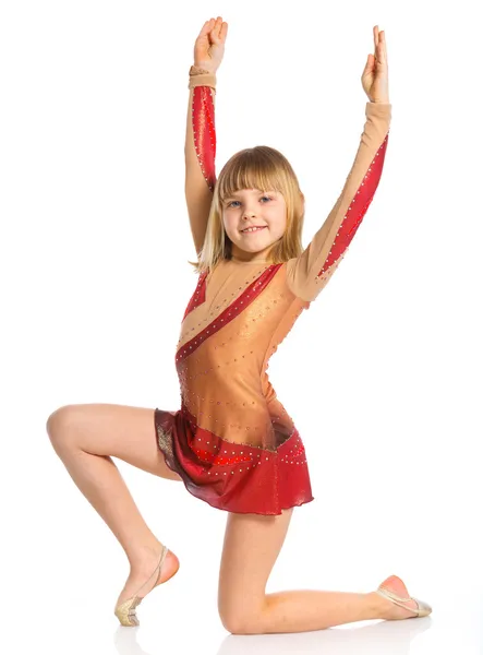Küçük jimnastikçi — Stok fotoğraf