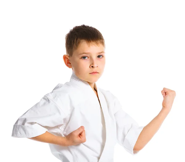 Aikido लड़का स्थिति से लड़ रहा है — स्टॉक फ़ोटो, इमेज