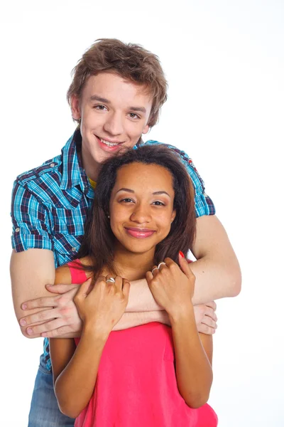Young man with girlfriend — Stock Photo, Image