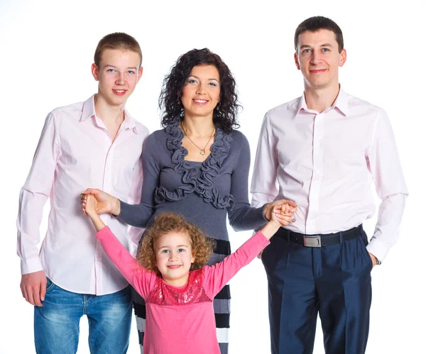 Portrait of happy family — Stock Photo, Image