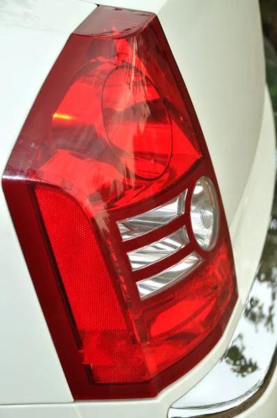 Head Lamp Of White Car — Stock Photo, Image