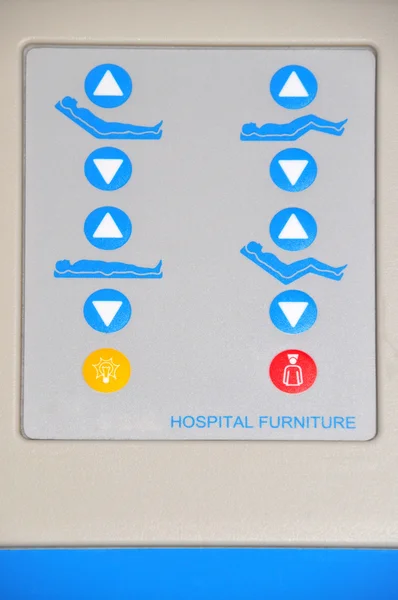 Hospital bed controls — Stock Photo, Image