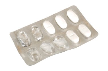 Packaged pills clipart