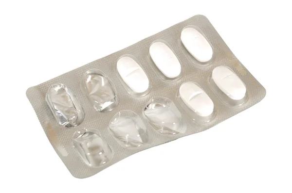 Tabletki pakowane — Zdjęcie stockowe