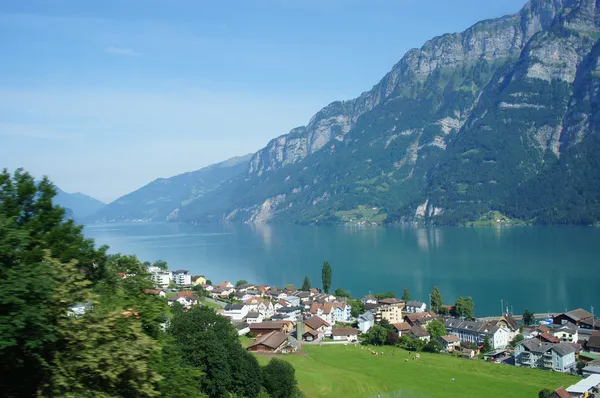 O Walensee na Suíça Fotografias De Stock Royalty-Free