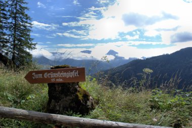 Hiking in the Berchtesgaten Alps clipart