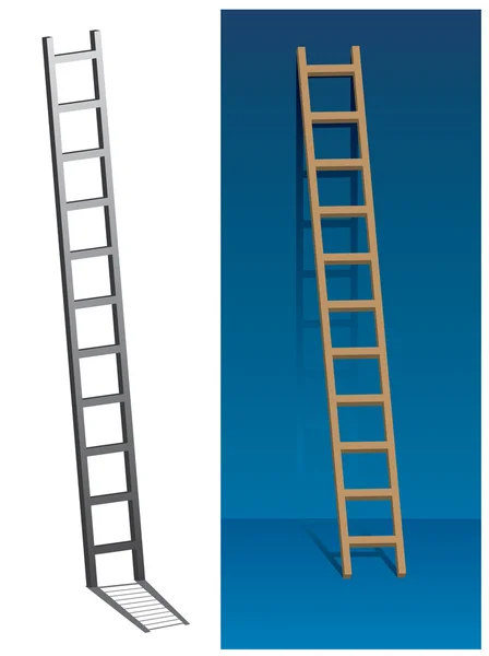 stock vector Ladder on the wall