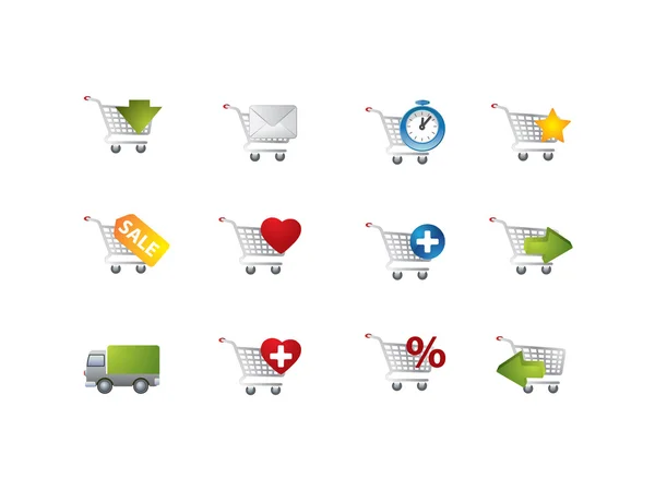 Iconos de comercio electrónico — Vector de stock
