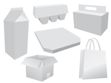 Food box layout clipart