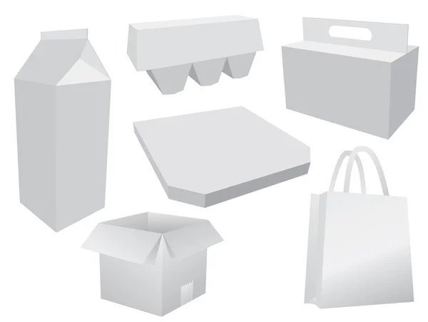 Diseño de caja de alimentos — Archivo Imágenes Vectoriales