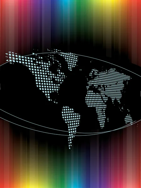 Carte de la Terre colorée — Image vectorielle