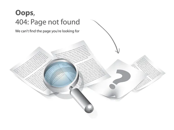 404 页面未找到矢量 — 图库矢量图片